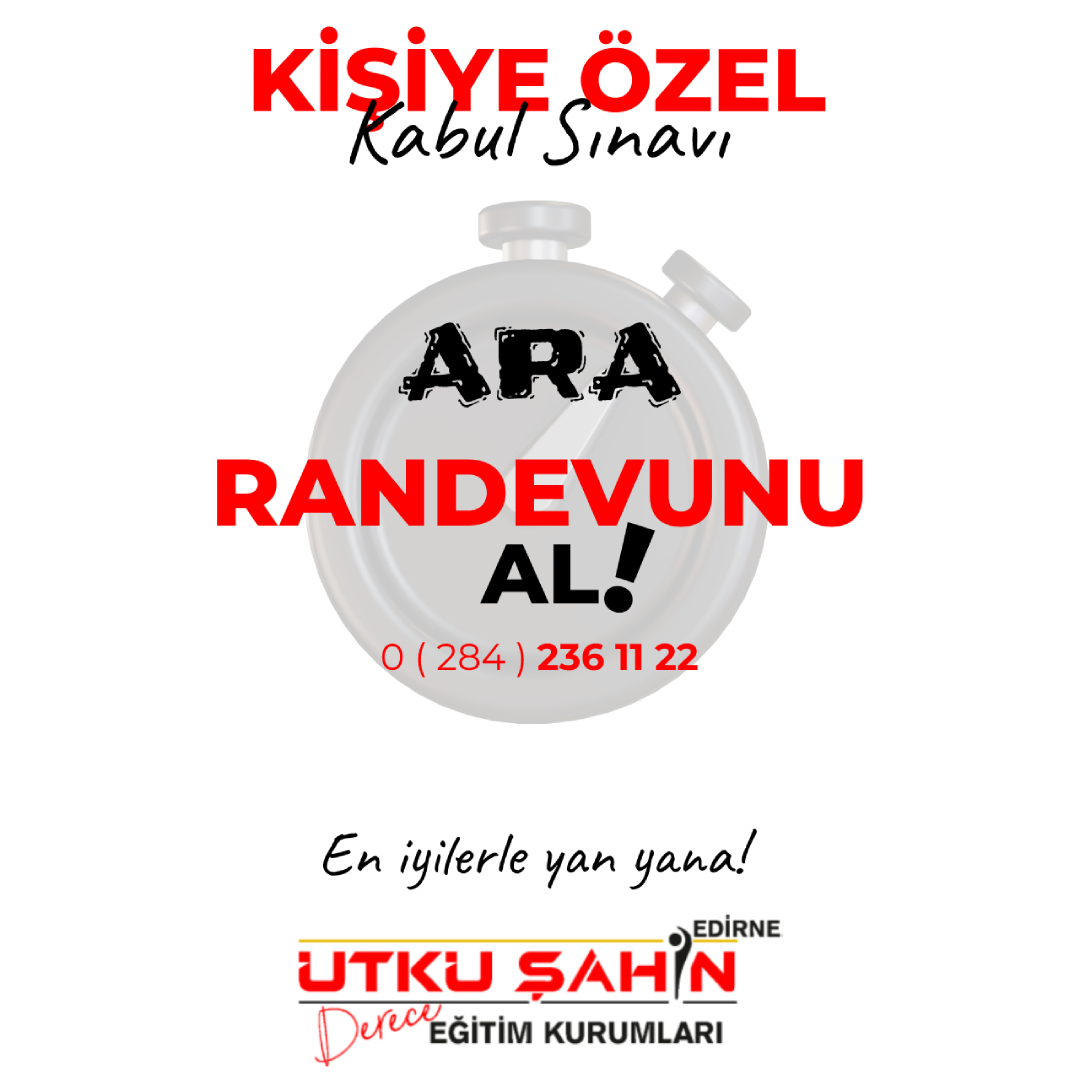 Kişiye Özel Kabul Sınavı